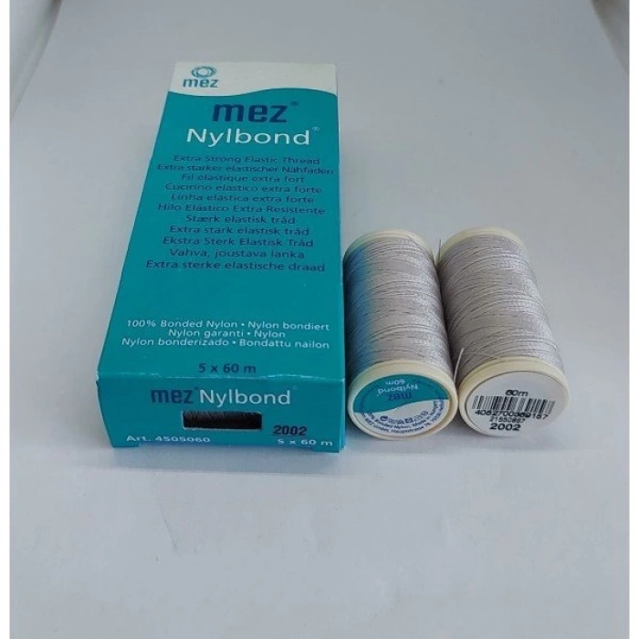 No : 2002 Açık Gri Nylbond Boncuk İpleri