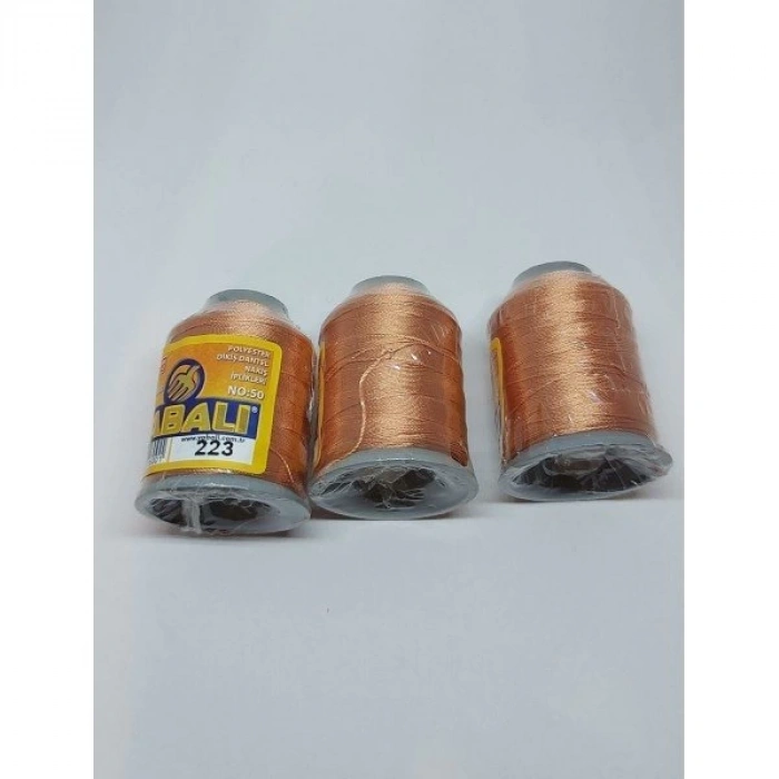 No : 223 YABALI Bakır Polyester Dikiş Dantel Nakış İpleri 20 gram