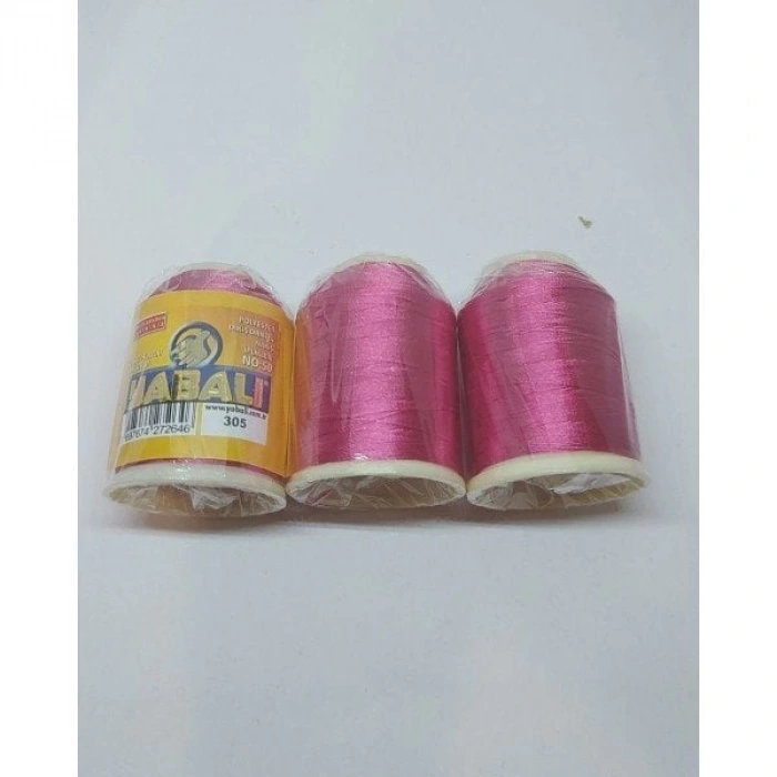 No : 305 YABALI Fuşya Polyester Dikiş Dantel Nakış İpleri 20 gram