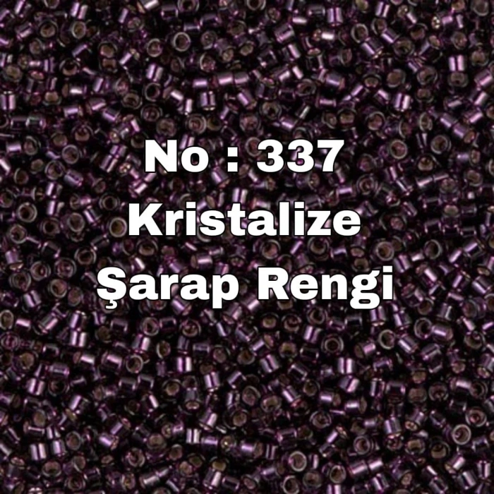 No: 337 Miyuki Delica 11/00 DB611 | Kristalize Şarap Rengi 3 gram