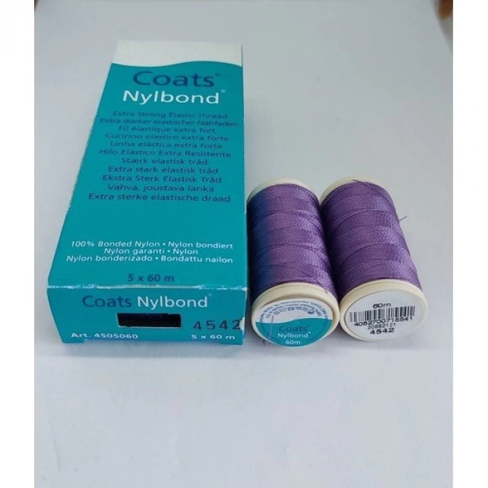 No : 4542 Mor Nylbond Boncuk İpleri