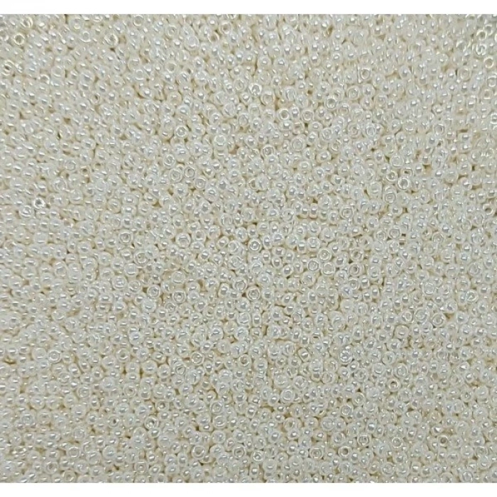 No: 60 Parlak İnci Beyazı Miyuki Yuvarlak (Round) 15/00 RG 592 -15 | 3 gram