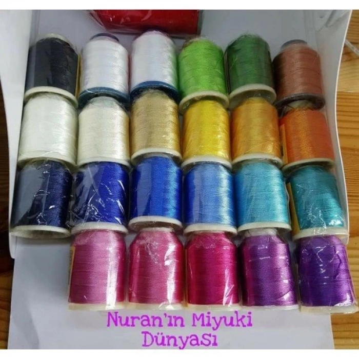 No : 731 YABALI Saks Mavi Polyester Dikiş Dantel Nakış Polyester 20 gram