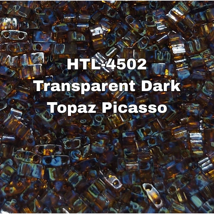 No:78 Janjanlı Transparan Koyu Kahve Picasso Yarım (Half) Tila (HTL-4502) 3 gram