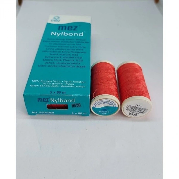 No : 8630 Kırmızı Nylbond Boncuk İpleri