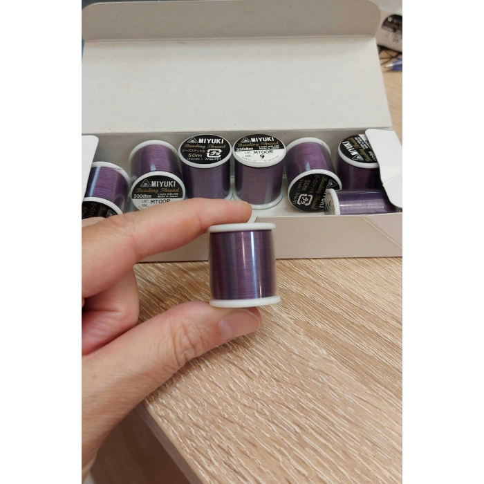 No: 9 Mor Orjinal Miyuki İpleri