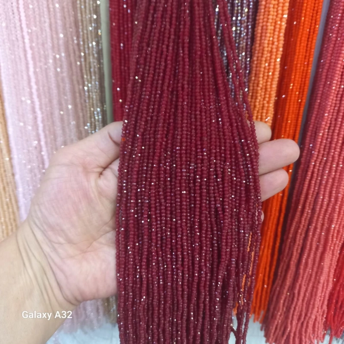 Opak Bordo Kristaller, 2 mm