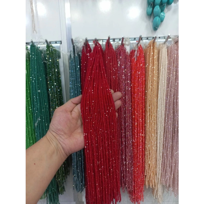 Opak Kırmızı Kristaller, 3 mm