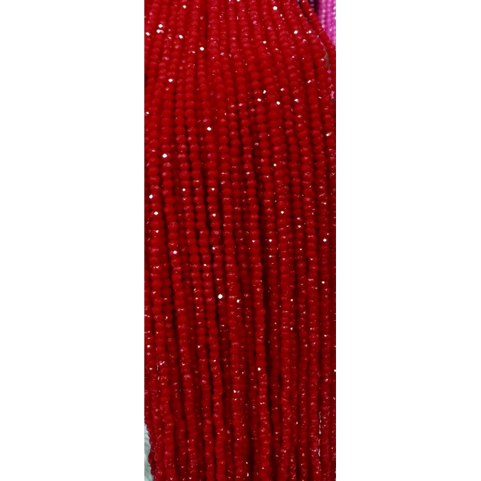 Opak Kırmızı Kristaller, 4 mm