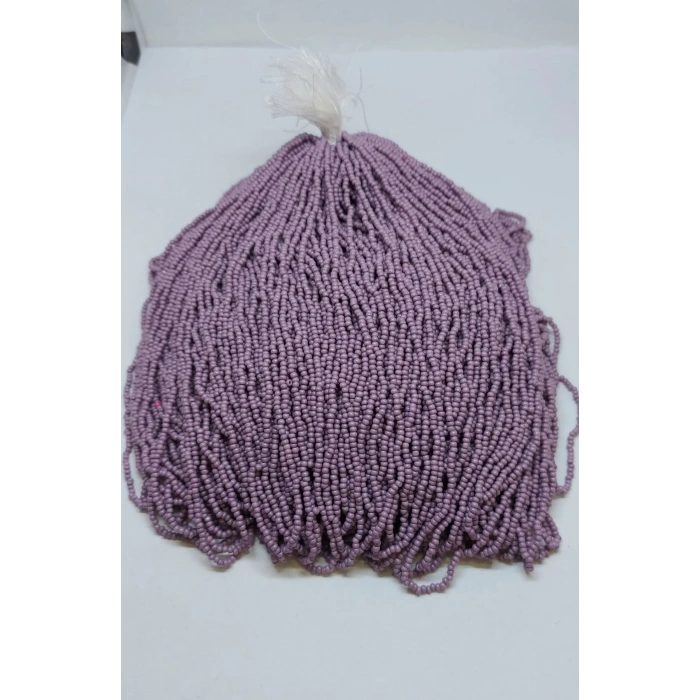 Opak Leylak Rengi Kum Boncuklar ( 1 dizi , 12 dal )