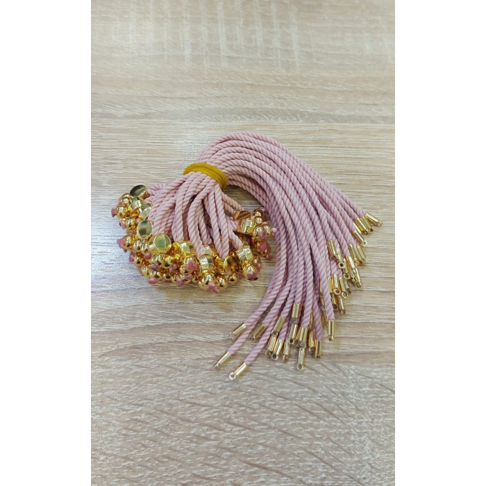 Opak Pudra Pembe Koton İp Asansör Kapama