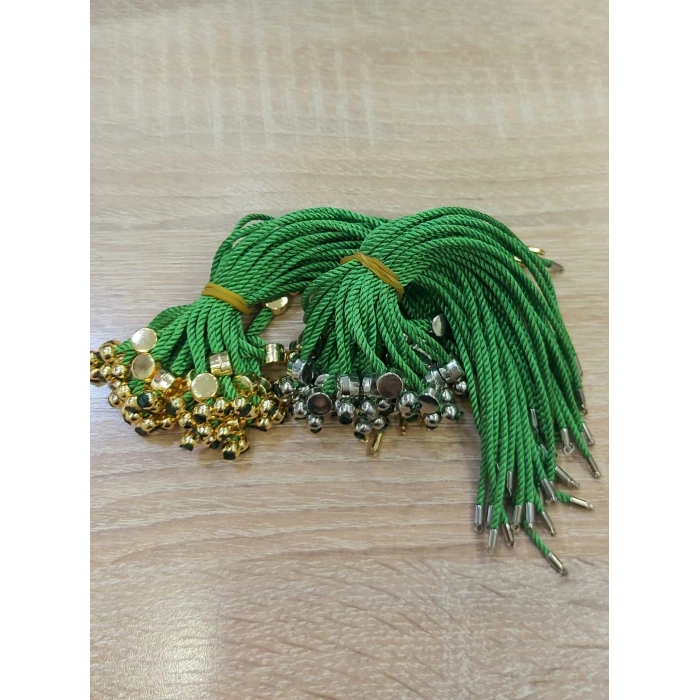 Opak Yaprak Yeşili Koton İp Asansör Kapama