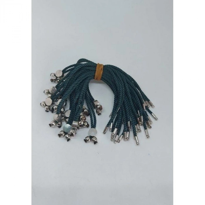 Ördek Başı Yeşili Koton İp Asansör Kapama