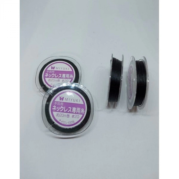 Orijinal Miyuki İp Siyah , 0.20 mm , 20 metre (Kopmayan ve İnce)
