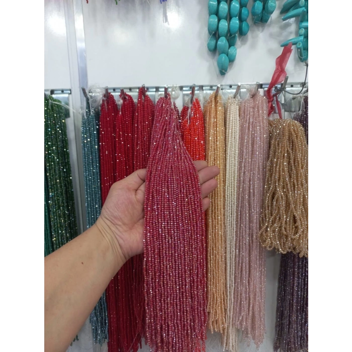 Parlak Kırmızı Kristaller, 3 mm