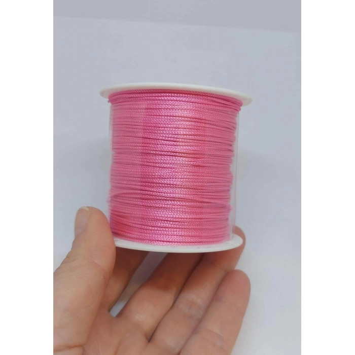 Pembe Paraşüt İpleri, 1 mm , 1 Metre