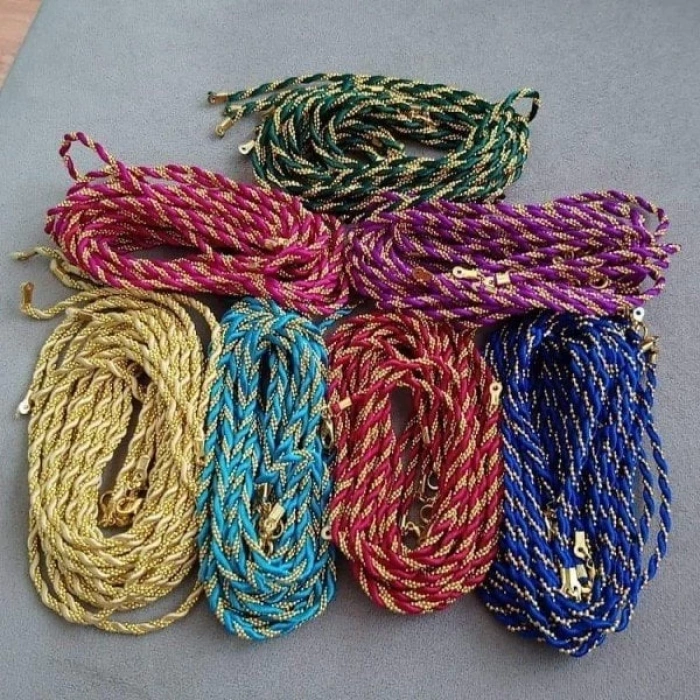 Renkli , Zincirli Kolyelik Kordon