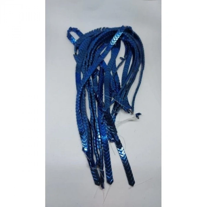 Saks Mavi Çavuş Hematit 8*3 mm
