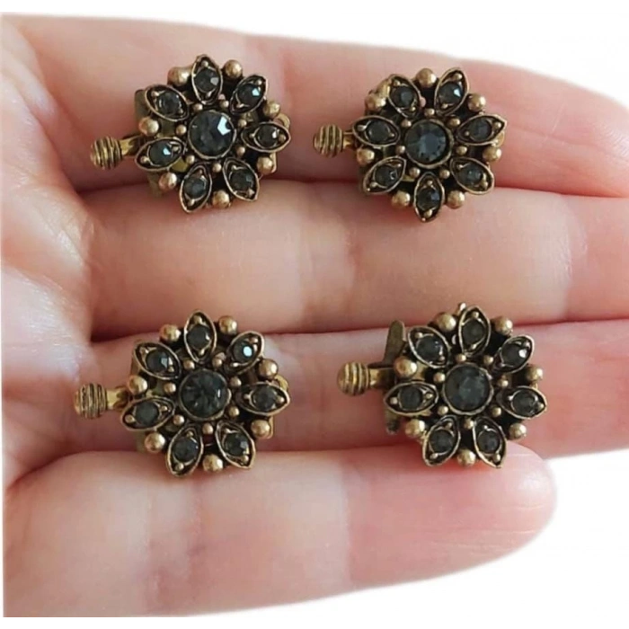 Şık Elmas Kapamalar, Açık Bronz Çerçeveli