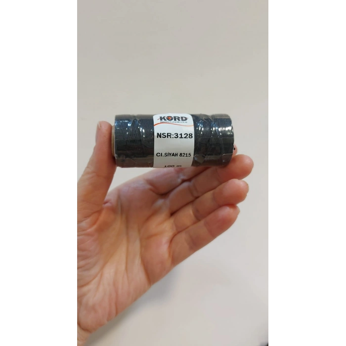 Siyah Paraşüt İpleri, 0.6 mm , 100 metre, Kord Endüstriyel Malıdır