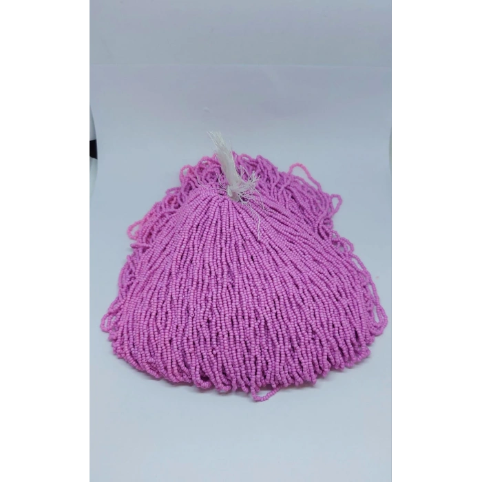 Tatlı Pudra Pembe Kum Boncuk (12 dal),1 Dizi