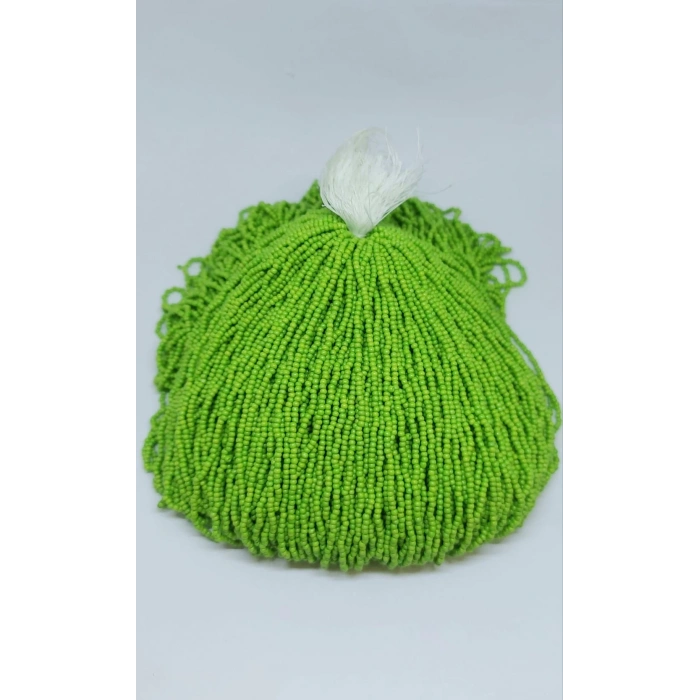 Yaprak Yeşili Kum Boncuk (12 dal),1 Dizi