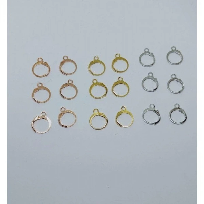 Yuvarlak Küpe Klipsleri 1 çift