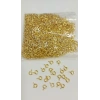 Fermuar Kilit (6 mm) , Altın renk , 3 adet