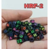 HFR-2 , Siyah Zemin Üzerinde Neon Renklerle Yazılı, Küp Harfler, 6 mm, 20 Gram