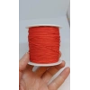Mat Kırmızı Paraşüt İpleri, 0,8 mm , 1 Metre
