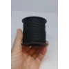 Mat Siyah Paraşüt İpleri, 1 mm , 1 Metre