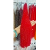 Transparan (Şeffaf)  Bayrak Kırmızısı Kristaller , 4 mm