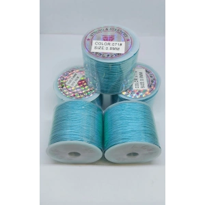 0,8 mm Açık Turkuaz Paraşüt İpleri, 1 Metre