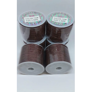 0,8 mm Kahverengi Paraşüt İpleri, 50 metre