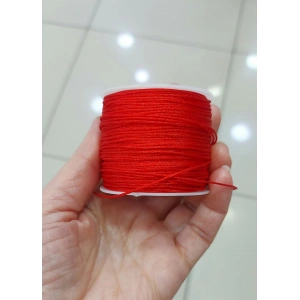 0,8 mm Kırmızı Paraşüt İpleri, 1 Metre