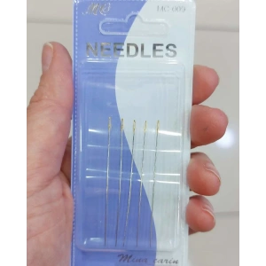 5li Altın Başlıklı, Kolay ip geçen iğne seti, 5 cm