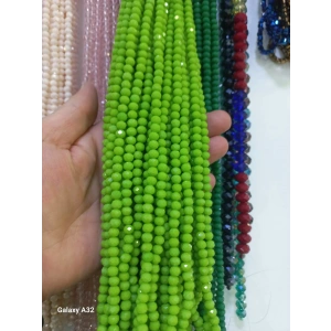 6 mm Açık Yeşil Kristaller