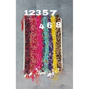 6 mm Fasetli Renkli Akikler
