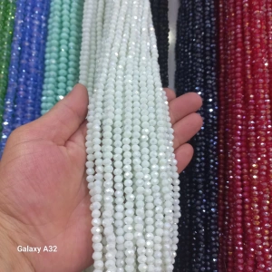 6 mm Janjanlı Beyaz Kristaller