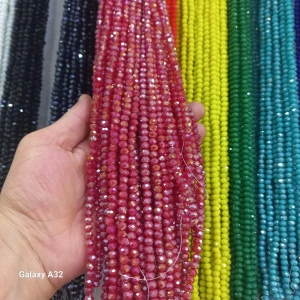 6 mm Janjanlı Bordo Kristaller