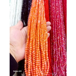 6 mm Parlak Turuncu Kristaller