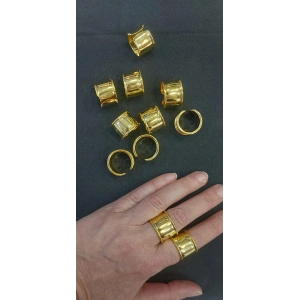 Oluklu Ayarlanabilir Yüzük Kasaları , Gümüş