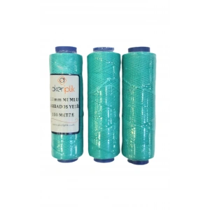 Barbados Yeşil Mumlu İp, 1 mm , 100 metre