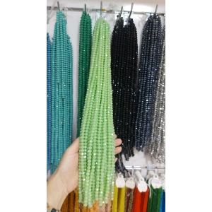 8 mm Parlak Su Yeşili Kristaller