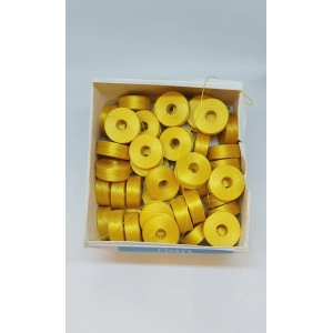 Açık Sarı Disket İp, 43 metre,  Hem kum boncuk, hem miyuki için naylon ip