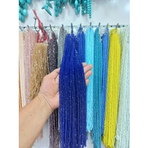 Cam Saks Mavi Kristaller, 3 mm