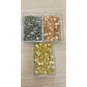 8 mm , Çift Kulplu Tuğralar , Altın, Gümüş, Rose , 5 ADET