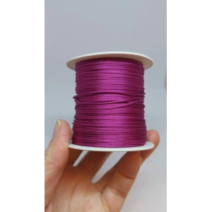 Fuşya Rengi Paraşüt İpleri, 1 mm , 1 metre, Türk Malı