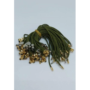 Haki Yeşil Koton İp Asansör Kapama