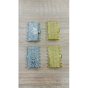 İç İçe Geçmeli , 7 Halkalı , Altın Kapamalar, 3,5 cm